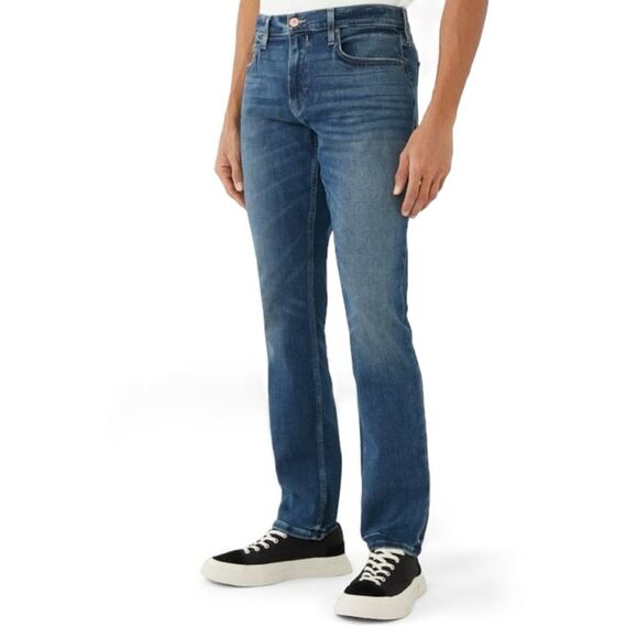 PAIGE Denim Federal Jeans Slim Straight Jean in Roarke Dark Wash Men’s Size 40 - Picture 4 of 13